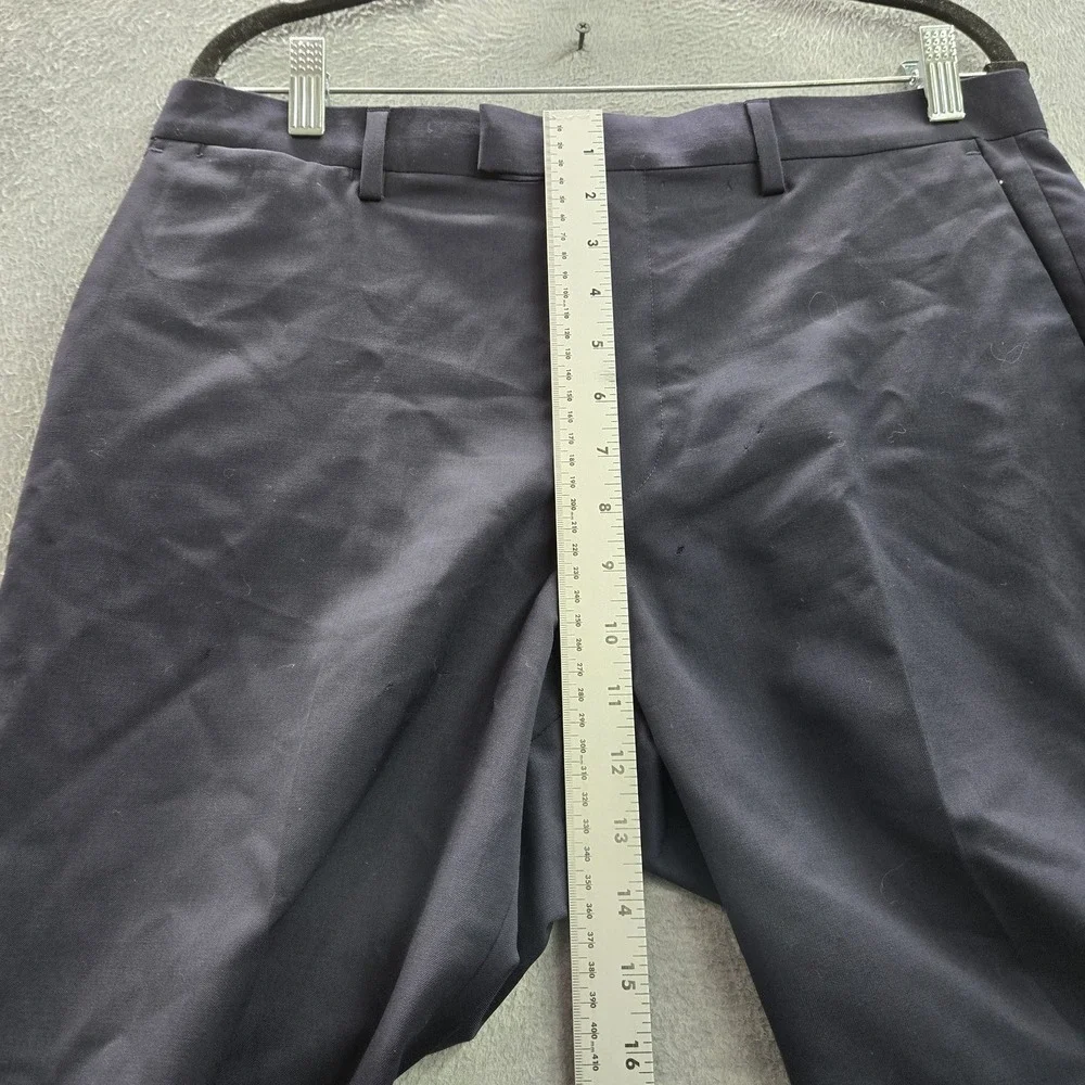 Banana Republic Men Pants 32X32 Navy Marzotto Super 120 Wool Dress READ